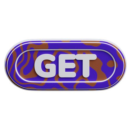 Get Button  3D Icon