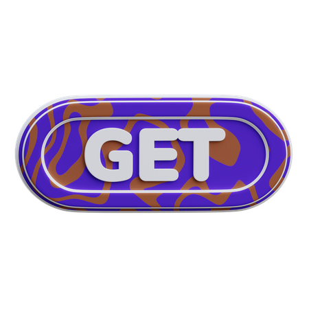 Get Button  3D Icon