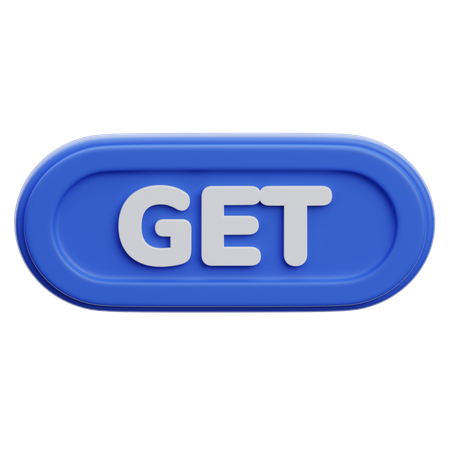 Get Button  3D Icon