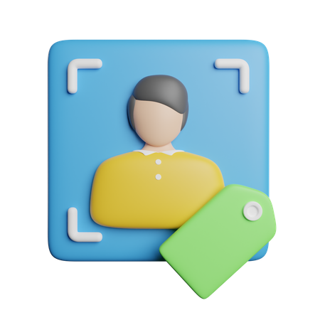 Getaggt  3D Icon