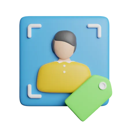 Getaggt  3D Icon