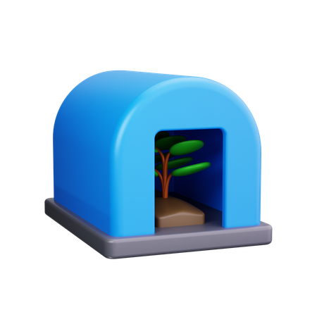 Gewächshaus  3D Icon