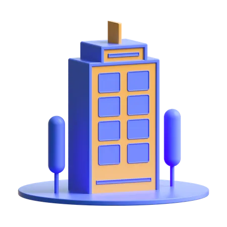 Geschäftshaus  3D Illustration