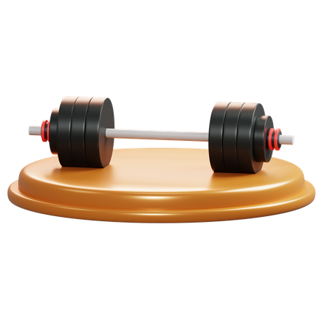 Gewichtheben  3D Illustration