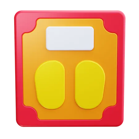 Gewichtsskala  3D Icon