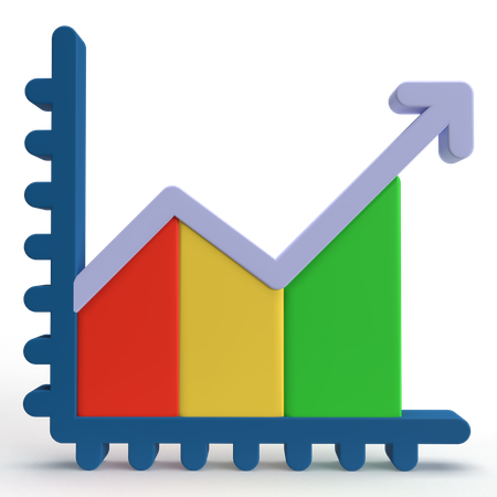 Gewinndiagramm  3D Icon