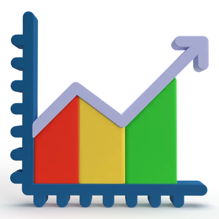 Gewinndiagramm  3D Icon