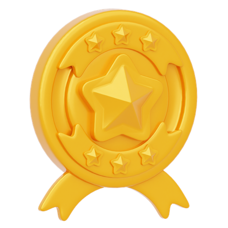 Gewinnerabzeichen  3D Icon