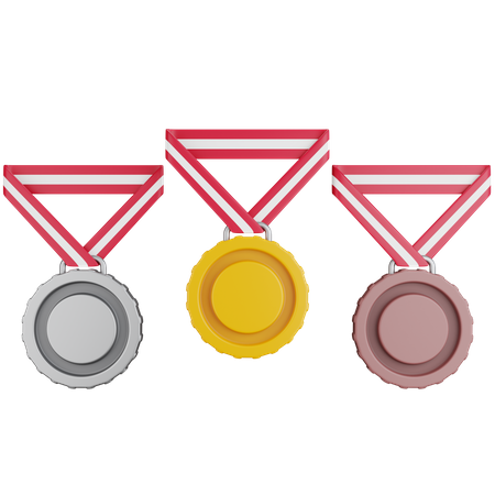 Siegermedaille  3D Icon