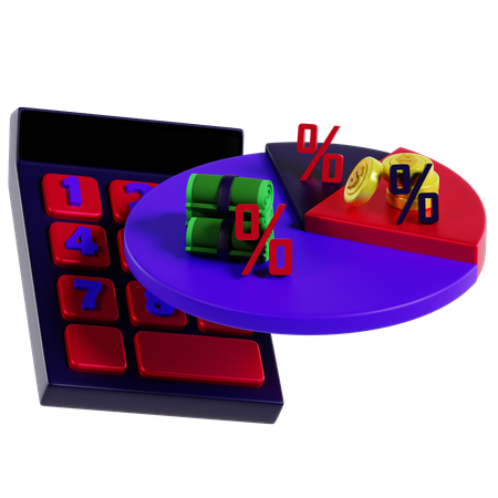 Maximierung des Gewinnprozentsatzes  3D Icon