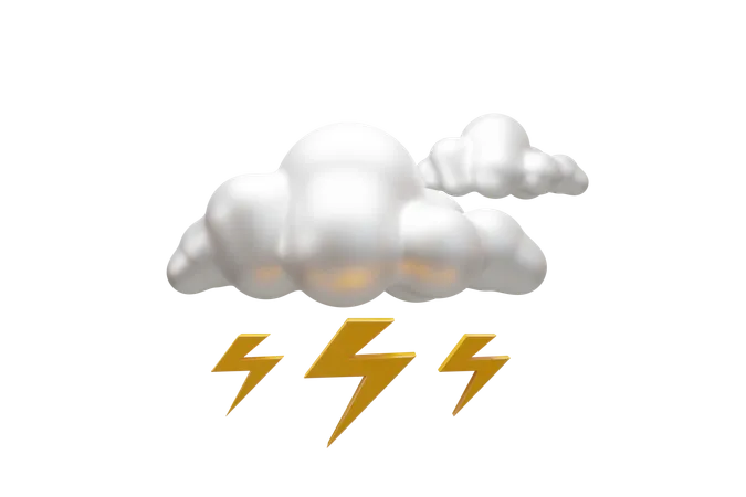 Gewitter  3D Icon