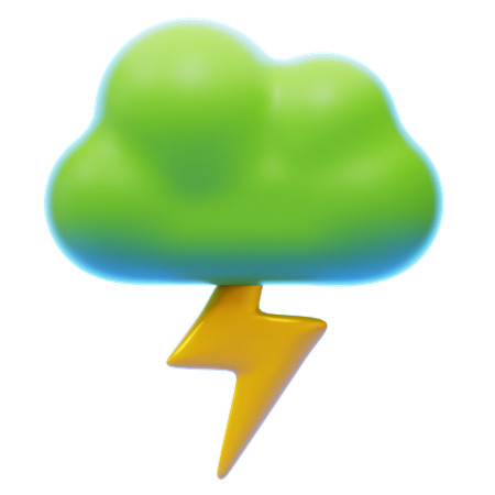 Gewitter  3D Icon