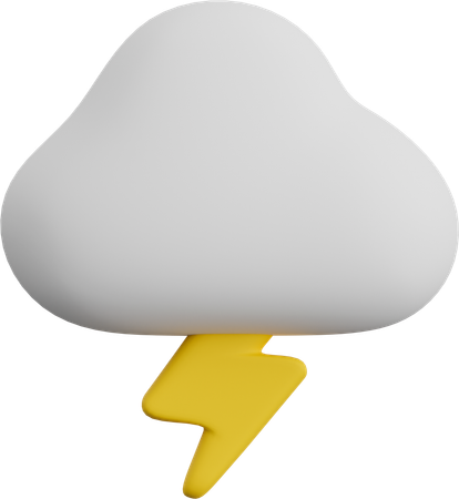 Gewitter  3D Icon