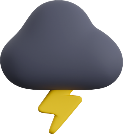 Gewitter  3D Icon