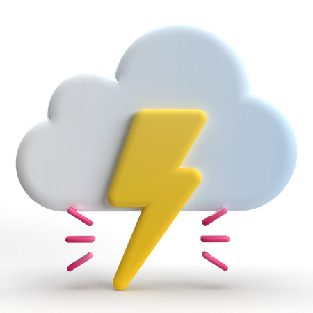 Gewitter  3D Icon