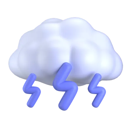 Gewitter  3D Icon