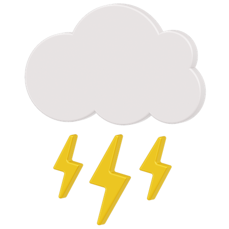 Gewitter  3D Icon