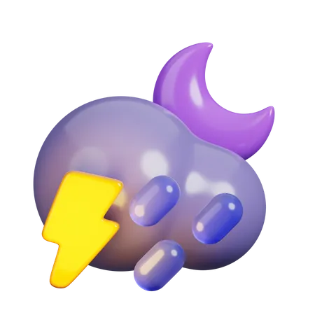 Gewitter  3D Icon