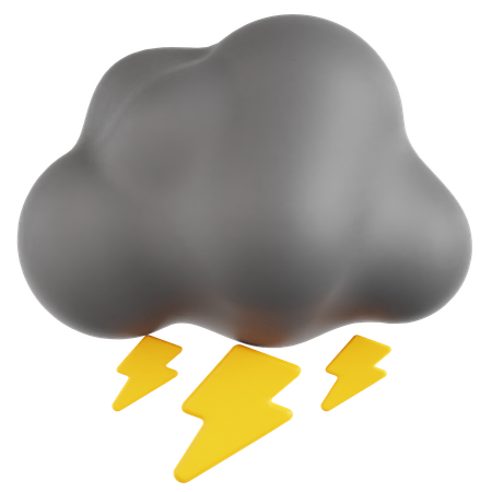 Gewitterwolke  3D Icon