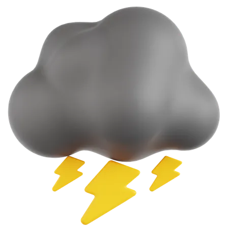 Gewitterwolke  3D Icon