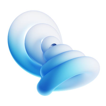 Gewundene Kurve  3D Icon