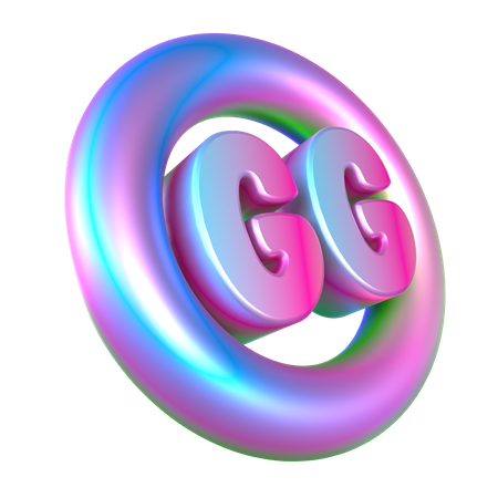 GG  3D Sticker