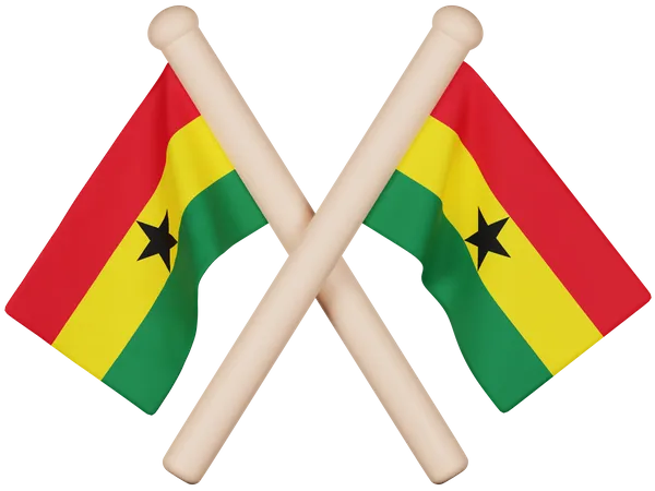 Ghana Flag  3D Icon