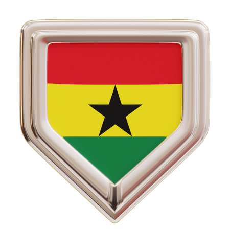 Ghana Flag  3D Icon