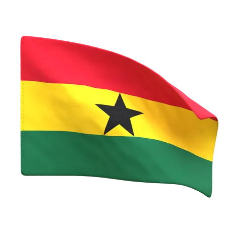 Ghana Flag  3D Icon