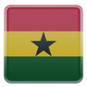ghana flag 3d logo