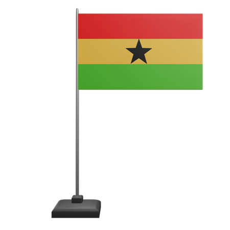 Ghana-Flagge  3D Icon