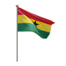 ghana flag 3d images