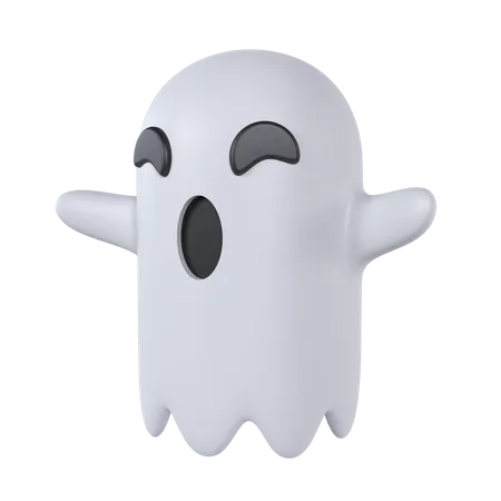 Halloween Ghost 3 D Illustrations 3D Icon