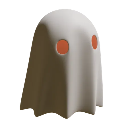Halloween Ghost 3 D Design Element 3D Icon