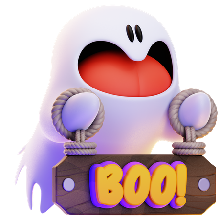 GHOST BOO!  3D Icon