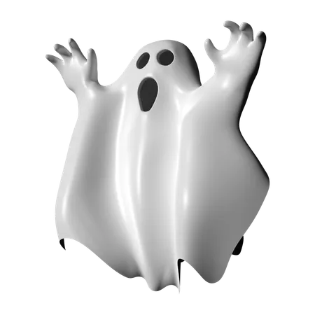 This Is Ghost Cloth 3 D Render Illustration Icon It Comes As A High Resolution PNG File Isolated On A Transparent Background The Available 3 D Model File Formats Include BLEND OBJ FBX And GLTF 3D Icon