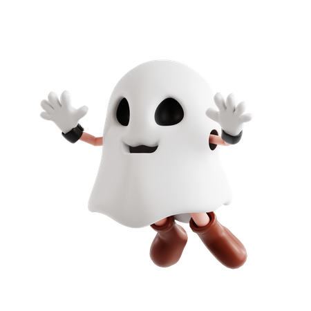 Ghost Flying  3D Icon