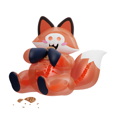 Ghost Fox  3D Illustration