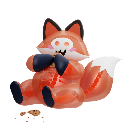 Ghost Fox 3D Illustration