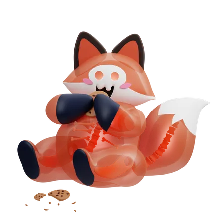Ghost Fox 3D Illustration