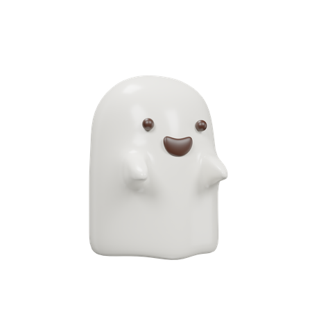 Ghost Halloween  3D Icon