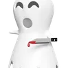 Ghost Holding Bloody Knife