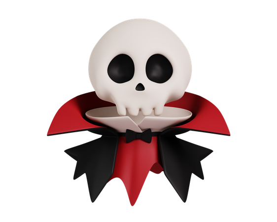 Ghost In Vampire Cloth 3D Icon