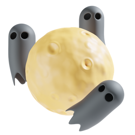 Ghost night  3D Icon