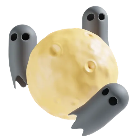 Ghost night  3D Icon