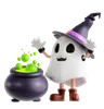 Ghost With Cauldron
