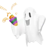 Ghost With Confetti