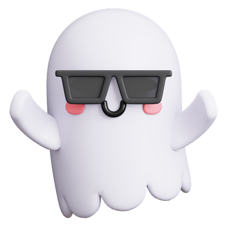 Ghost with Sunglasses  3D Icon