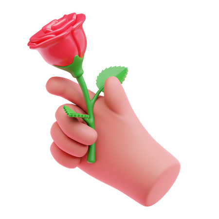 Rose geben  3D Icon