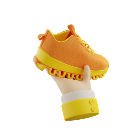 Schuhe geben  3D Icon